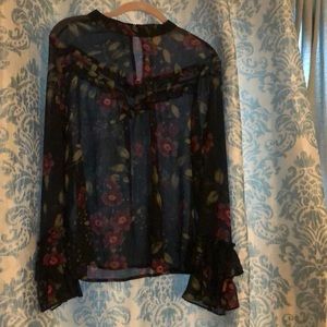 Black Floral Shirt